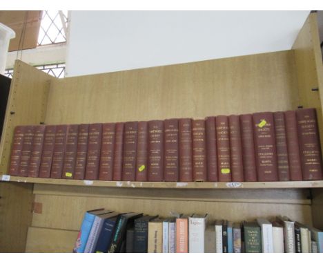 A shelf of vintage Shire Horse society stud books