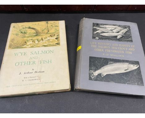 Wye Salmon and other Fish, by J. Arthur Hutton, John Sherratt &amp; Son, 1949 first edition; Life History of the Salmon, Sea 