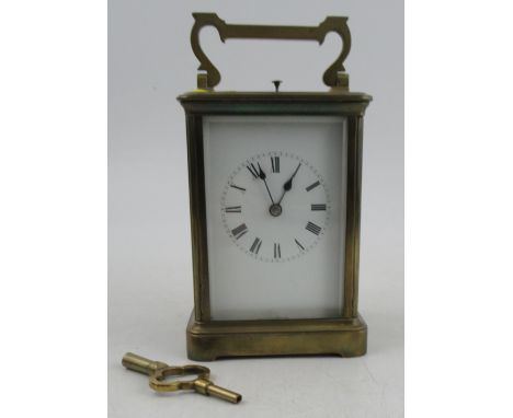 A repeating carriage clock, height 5.5ins&nbsp;