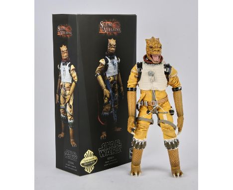 Sideshow Collectibles - Star Wars 1/6 scale action figure 'Bossk Bounty Hunter'. Detailed Exclusive Sixth Scale action figure