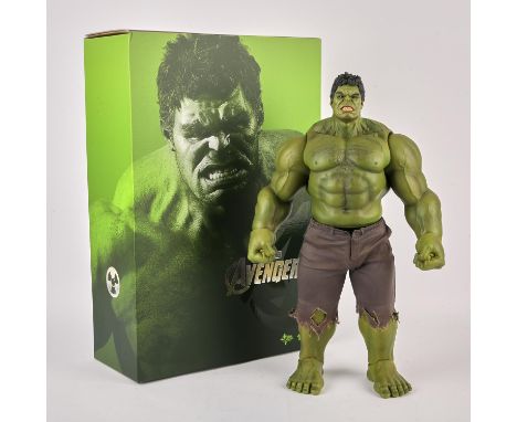 Hot Toys 1/6th scale Marvel Avengers 'Hulk' figure:, complete in original box and outer packing, 35 x52 x 16 cm. 