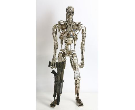 Hot Toys - The Terminator Endoskeleton 1/4 scale QS002 Sideshow Exclusive Edition collectible figure, boxed with accessories,