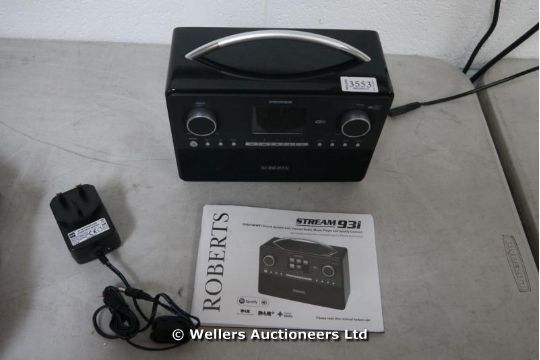 Roberts Stream 93i Dab Internet Radio With Built In Wifi With Power Supply With Manual Unb