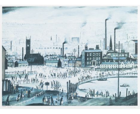 Laurence Stephen Lowry R.A. (British, 1887-1976)An Industrial Town Offset lithograph printed in colours, on wove, signed and 
