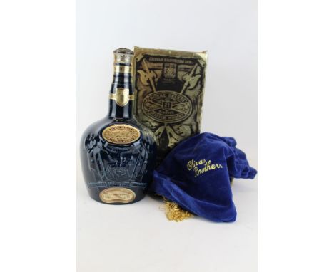 Whisky - one bottle, Royal Salute 21 years old blended scotch whisky by Chivas Brothers Ltd., 40%, 1 litre, in Wade decanter 