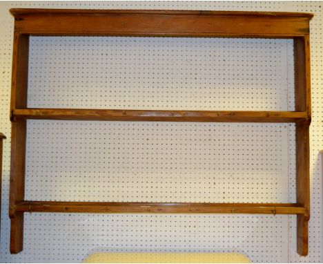 A pitch pine farm house shelf rack (1)