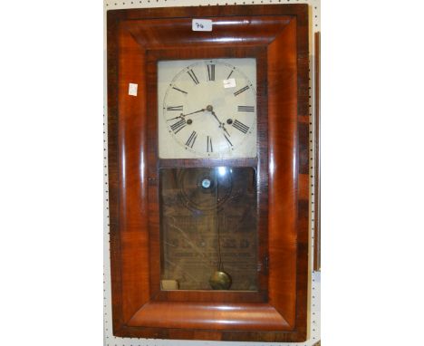An early 20th Century American Ansonia wall clock