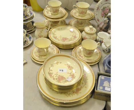 A Royal Doulton The Romance Collection part tea and dinner service