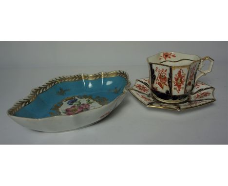 Quantity of Decorative China, To include a Victorian Moustache Cup and Saucer by Wilkinson, Lladro Figure, Cloissone Bowl, Vi