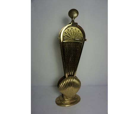 Brass Fan Firescreen, 65cm high