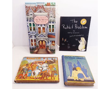 4 VINTAGE POP UP BOOKS INC DAILY EXPRESS CHILDRENS ANNUAL No.1 1930