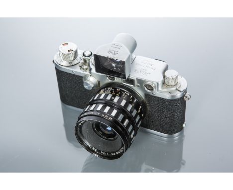 1950s LEICA RANGEFINDER CAMERA
chrome, serial no. 541867, chrome body, shutter working, Travegon 1:3, 5/35 R lens