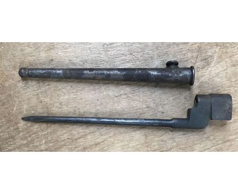 British WW2 Spike Bayonet No’4 Mk2 with tapered Scabbard.