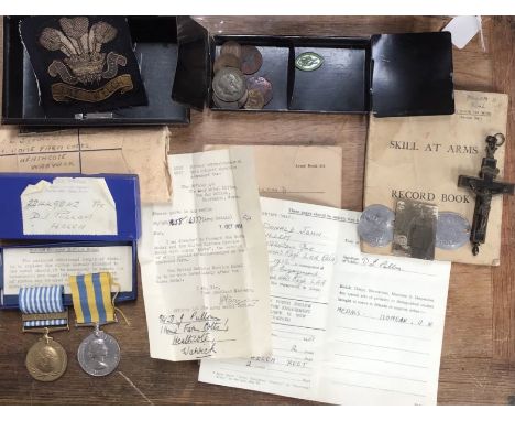 British Korean War Medal pair to 22449242 Pte D.J. Pullom of the 1st Welch Regiment with original case for the UN medal, The 