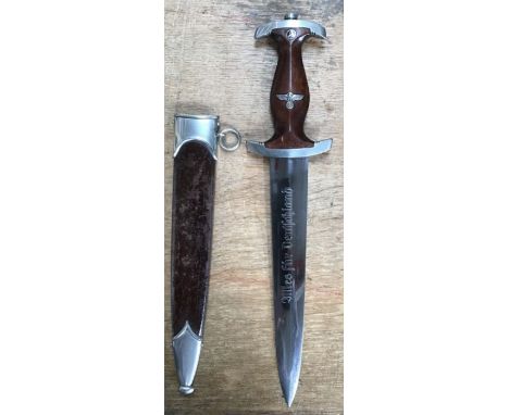 SA 1933 model dress dagger by Wagner &amp; Lange of Solingen with scabbard.