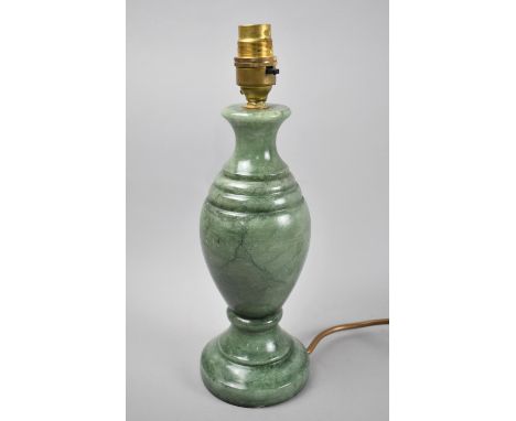 A Modern BHF Jade Effect Vase Shaped Table Lamp 