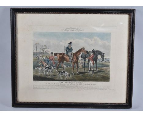 A Framed 19th Century Coloured Engraving Dated 1833 After Alkin, "The Sporting Sweep", 33x21cm 