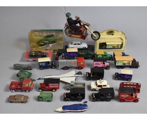 A Collection of Various Boxed and Unboxed Vehicles and Vintage Vans etc 