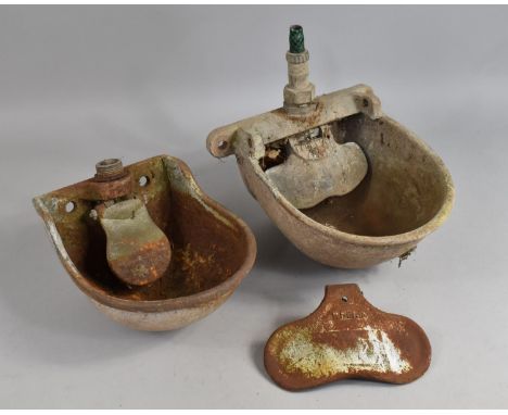 Two Vintage Wall Mounting Water Feeders 