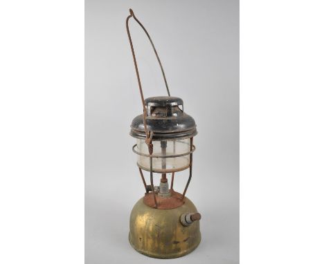 A Vintage Hurricane Lamp 