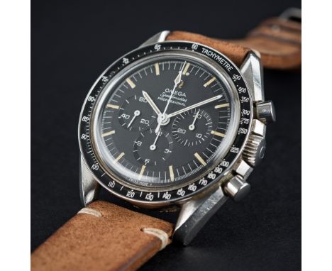 A RARE GENTLEMAN'S STAINLESS STEEL OMEGA SPEEDMASTER PROFESSIONAL CHRONOGRAPH WRIST WATCH CIRCA 1968, REF. 145.012-68 SP 
D: 