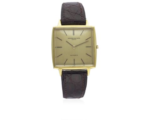 A GENTLEMAN'S 18K SOLID GOLD VACHERON &amp; CONSTANTIN AUTOMATIC WRIST WATCH CIRCA 1970s, REF. 7614 WITH ORIGINAL V&amp;C BOX