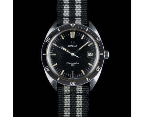 A GENTLEMAN'S STAINLESS STEEL OMEGA SEAMASTER 120 WRIST WATCH CIRCA 1967, REF. 136.027
D: Black dial with&nbsp;luminous marke