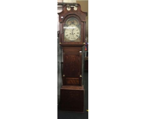 LONG CASED CLOCK, 7ft 4" BY JAMES BRINDLEY OF NEWCASTLE CIRCA 1839