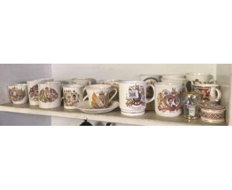 SHELF OF ROYAL COMMEMORATIVE WARE