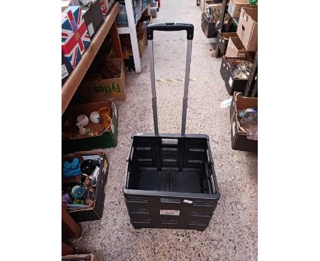 A ROUNG MAN THREE WAY COMBINATION LADDER &amp; A FOLDING SUN LEISURE JUMBO TROLLEY