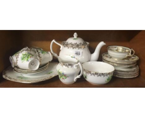 SHELF OF CHINAWARE 