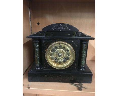 SLATE MANTEL CLOCK