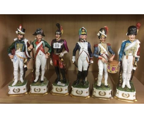 SHELF OF CHINA MILITARY FIGURES