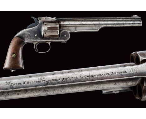 dating: 1871 - 1874 provenance: Russian Empire, Round, 8 'rifled, 44 Russian cal barrel (visible rifling, some pitting  insid