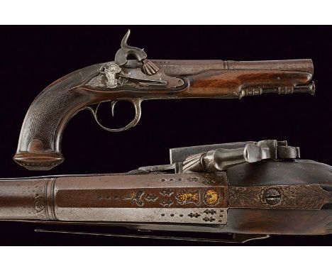 dating: Mid 19th Century provenance: Naples, Smoothbore, two-stage, 17 mm cal barrel, octagonal at the first part and with th