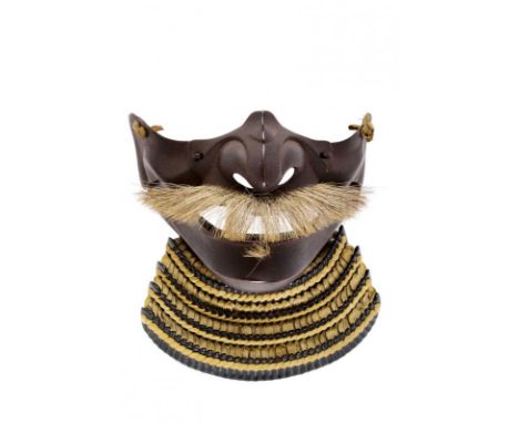 dating: Period (1603-1867) provenance: Japan, Me no shita men (half-face mask) of Ressei type (fierce expression). Made of da