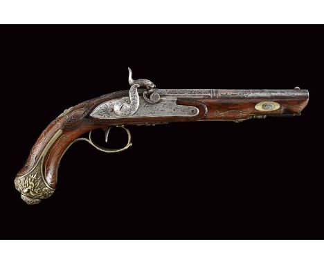 dating: Mid 19th Century provenance: Turkey, Smoothbore, round, two-stage, 12 mm cal barrel, the first part with a very short