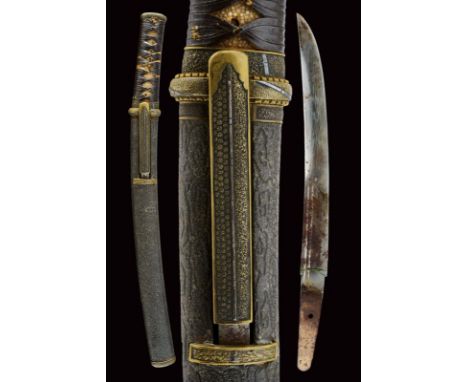 dating: Period (1603-1867) provenance: Japan, Single-edged blade (30 cm nagase). With double Hi in the first section. Signs o