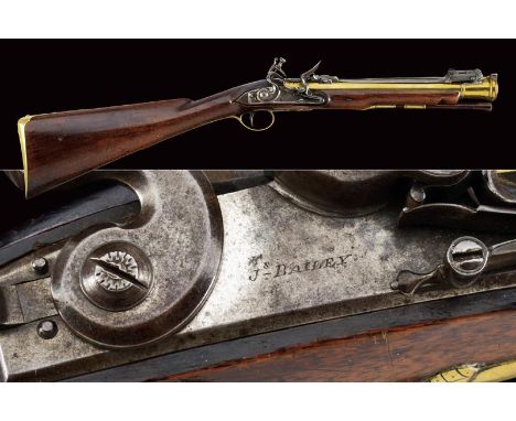 dating: about 1810 provenance: London, Round, smoothbore, brass barrel, the base with three rings, one made of iron and two m