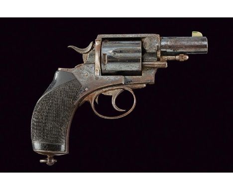 dating: about 1885 provenance: London, Round, rifled, 455 cal barrel, with rib and high front sight made of white metal. Groo
