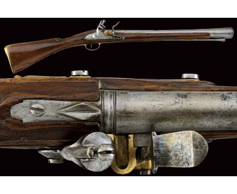 dating: Second half of the 18th Century provenance: Europe, Smoothbore, round barrel, with frame at the base, strongly bell-m