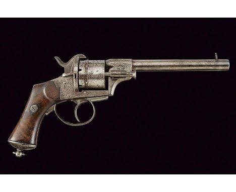 dating: about 1870 provenance: Belgium, Round, rifled, 11 mm cal barrel with engraved octagonal base, provided with a high fr