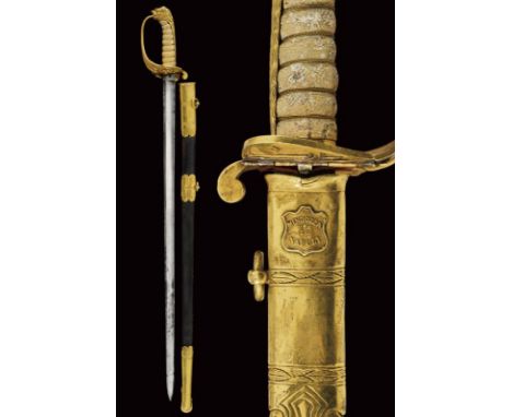 dating: about 1880 provenance: Kingdom of Italy, Straight, single-and false-edged blade with wide fuller, tang with mark of t