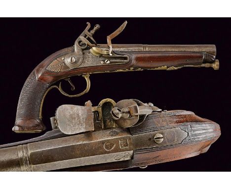 dating: Early 19th Century provenance: Southern Italy, Smoothbore, two-stage, 19 mm cal barrel, octagonal with three marks (n