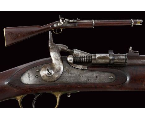 dating: about 1880 provenance: England, Rifled, round, 577 cal barrel (clean bore, visible rifling), marked '34', with adjust