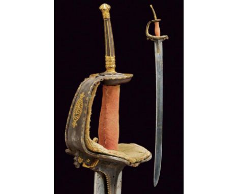 dating: First half of the 19th Century provenance: India, Slightly curved, single-and false-edged blade, in damask, right sid