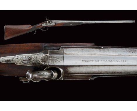 dating: Mid 19th Century provenance: London, Smoothbore, round, 22 mm cal barrel, a short rib at the first part signed 'HOLLA