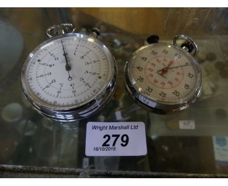 A Nero Lemania vintage stopwatch and one other (2) 