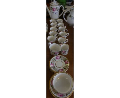 A quantity of Royal Worcester Royal Garden pattern coffee wares 
