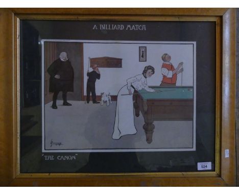 After Lance Thackeray coloured print 'The Canon' framed and glazed 